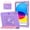 Purple, variant on Heavy Duty Shockproof Case For iPad Air 11 2026 / 2025 / 2024,Anti Drop Silicone PC Layer Protective Case Handle Stand ,Shoulder Strap,Cartoon Pattern Three-layer Protective Tablet Cover,Dark blue