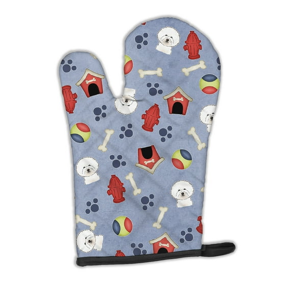 Carolines Treasures BB3996OVMT Dog House Collection Bichon Frise Oven Mitt Large multicolor