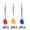 Mixed Colors, variant on BESTSKY 6Pcs Darts,Stabilized Flight Darts Metal Tip,Portable Set Dart Flights,Mixed Colors