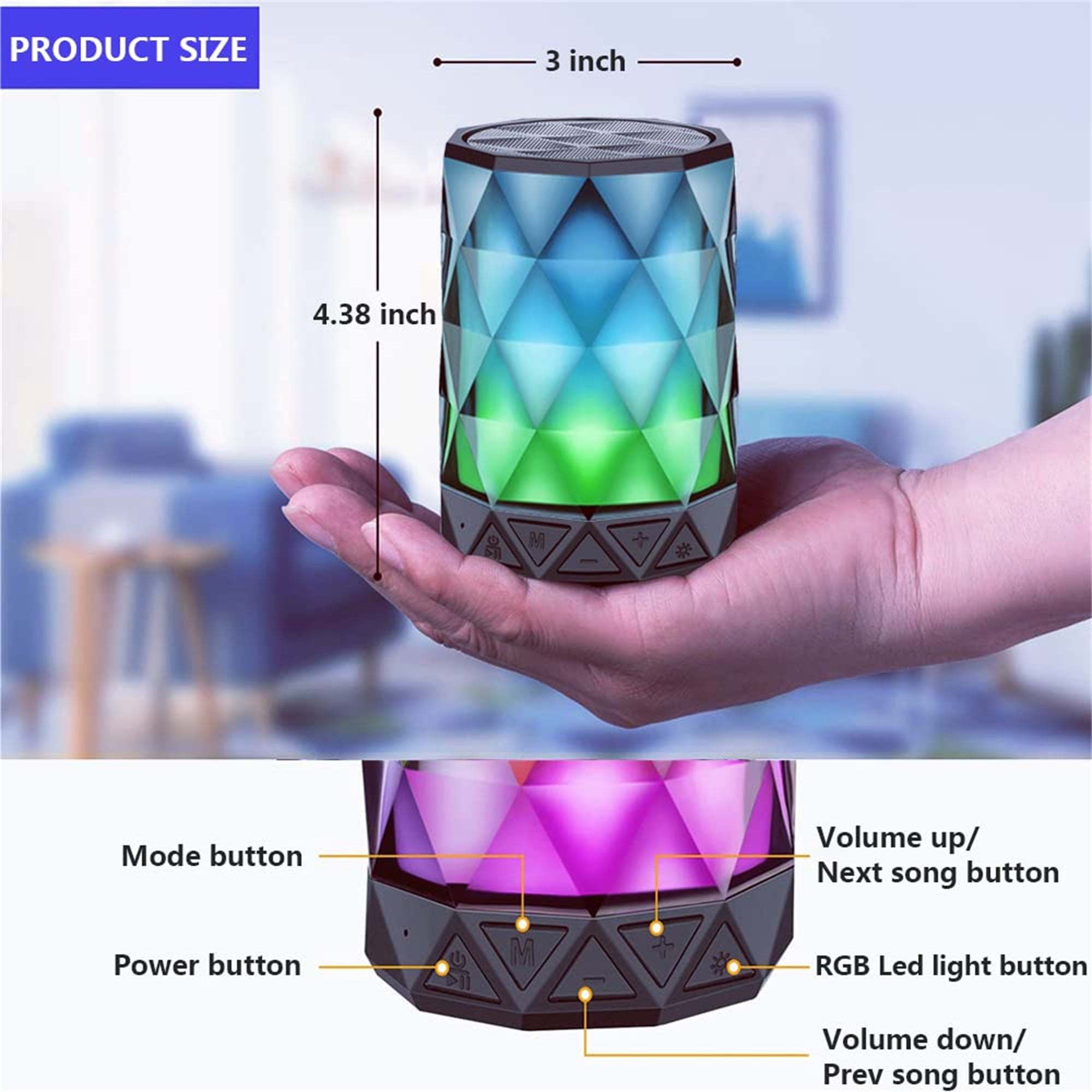 FLYSH LED Bluetooth Speakers Portable Wireless Speaker Bluetooth Speaker  with Lights, Night Light Ch…See more FLYSH LED Bluetooth Speakers Portable