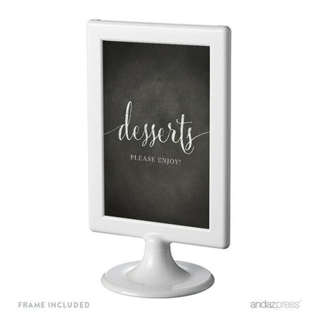 Dessert Table Framed Vintage Chalkboard Wedding Party Signs Dessert Table Framed Vintage Chalkboard Wedding Party Signs