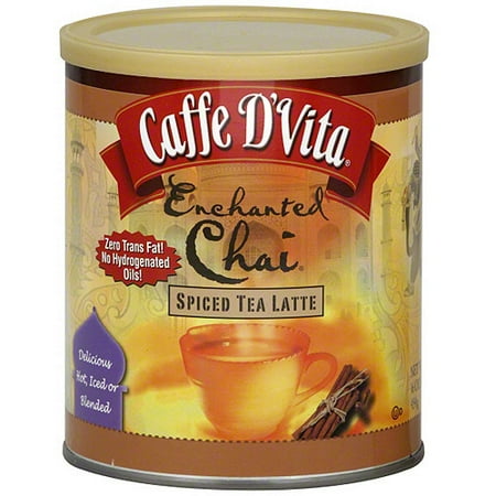 Chai Tea Latte Mix - Caffe D'Vita Enchanted Chai Spiced Tea Latte,16 oz (Pack of 6)