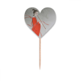 thumbnail image 1 of Flauta Unbranded belleza la pintura China Etiqueta del corazón de la bandera del palillo de dientes, 1 of 3