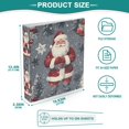 thumbnail image 3 of FORMRS 3 Ring Binder 1.5 inch with Pockets Set of 2 Clip Board 200 Sheets Capacity, Christmas Santa, 3 of 8
