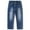 MidBlue-2326, variant on KIDSCOOL SPACE Little Girls Ruffled Elastic Waist Denim Ripped Jeans Pants,Blue,2-3 Years