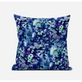 thumbnail image 2 of Amrita Sen Sea Garden Rose Suede Zippered Pillow with Insert in Red 16 x 16, 2 of 7