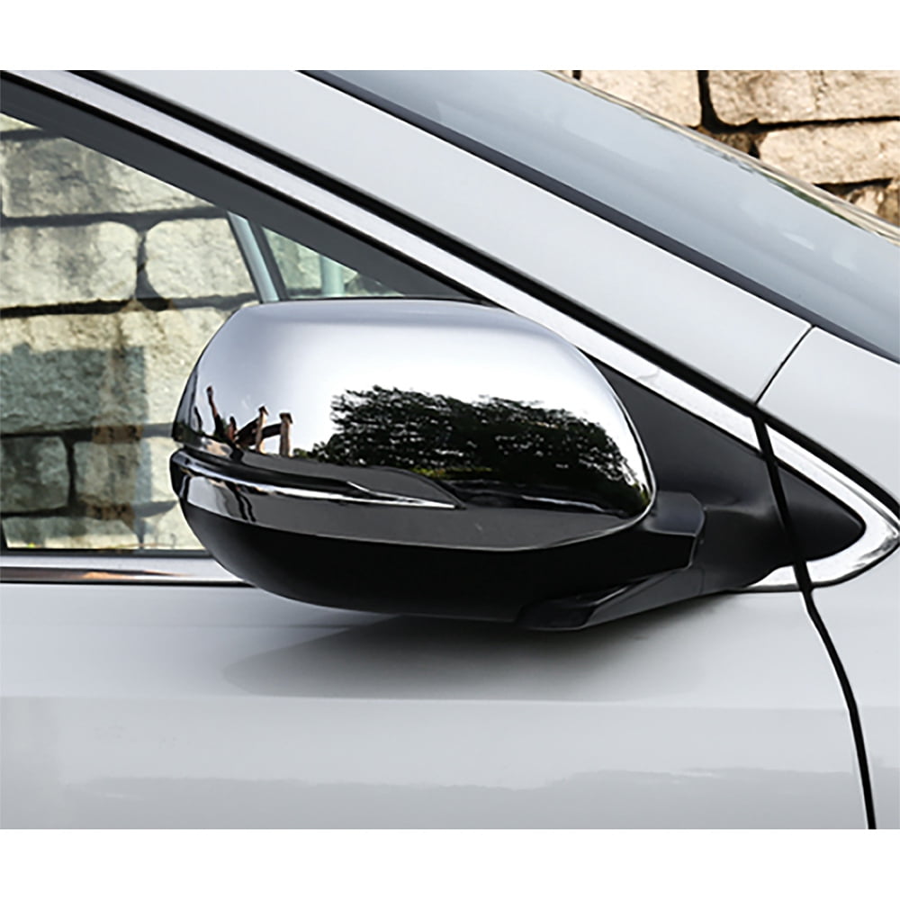 2pcs Chrome Steel Rearview Side Mirror Cover Trim For 2017-2018 Honda CRV CR-V 