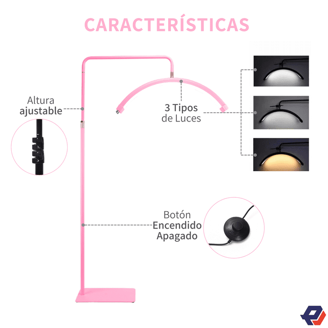 Lampara Para Pestañas 1x1 Microblading Led 36w Con Control Picool Lámpara Para Pestañas