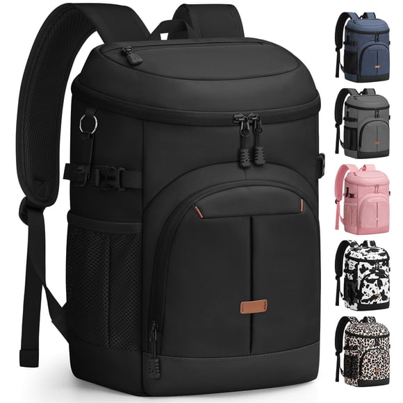 Mochila térmica Pritent, aislante, impermeable, 32 x 23 x 8 cm, negra