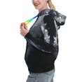 Kdxio Elegant Feathered Floral Wings Print Womens Oversized Hoodies
