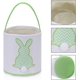 thumbnail image 2 of MONOBLANKS - Cesta de conejito de Pascua, bolsa de conejo para cazar huevos de Pascua, decoración de caramelos (verde (ola)), 2 of 3