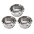 thumbnail image 1 of Lot de 3 porte-filtres à café en acier inoxydable, 2 tasses, monocouche, 54 mm, pour la préparation du café, 1 of 4