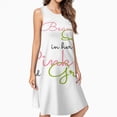 thumbnail image 2 of A Beautiful Queen In Her Pink And Green Casual Sleeveless Loose Sundress Dress For Women Summer Dress Daily Woman, 2 of 4