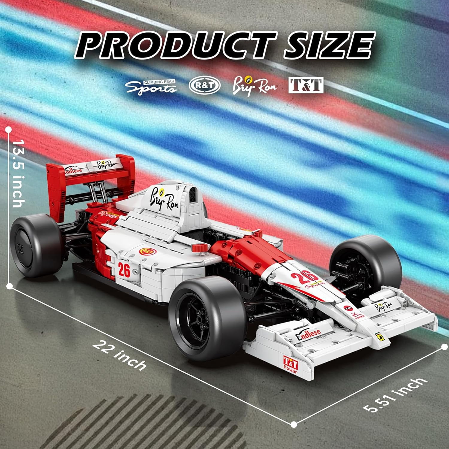 Cars Building Sets for Adults, Technical MP4 Formula 1 Racing Car Model Kits 1:8 Scale Race Car Model Display for Home Office Decor Collectible Gifts for Adult F1 Fans (2800PCS)