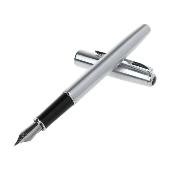 Yokua Hero 5020 Silver Stainless steel Fountain Pen With Standard for M Nib Gift