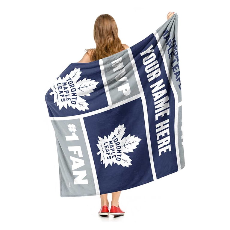 Toronto Maple Leafs NHL Colorblock Personalized Silk Touch Throw