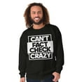 thumbnail image 3 of Can't Fact Check Crazy Funny Insult Sweatshirt for Men or Women Brisco Brands L, 3 of 6