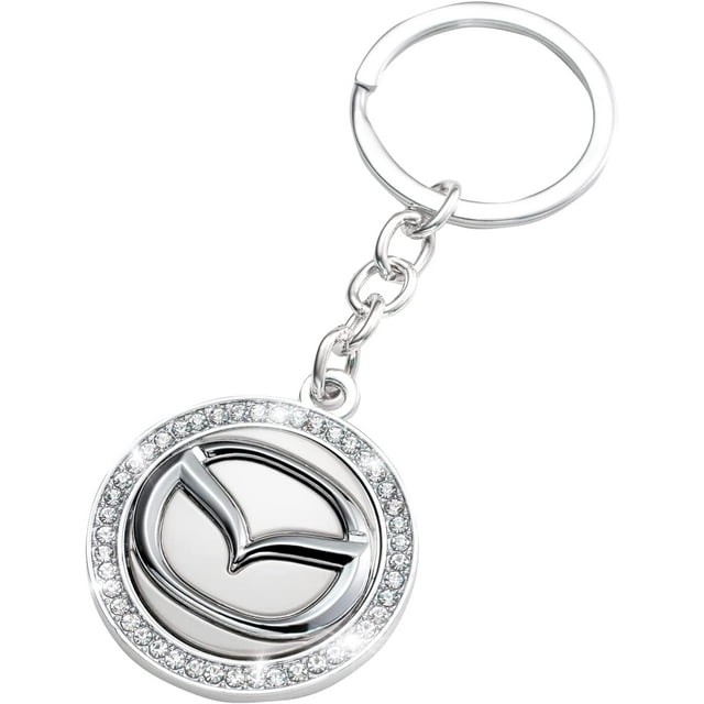 Mazda Llavero Car Logo Key Ring Diamond Accesorios Adecuado para Mazda All Series Decoración Hombres y Mujeres Regalos de Negocios Regalos de Cumpleaños (1 Pieza) JAMW Sencillez
