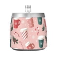 thumbnail image 7 of Yayeee Ashtray with Lid for Cigarette Smokeless Stainless Steel Home Ash Holder, Pink Christmas Cups, 7 of 7