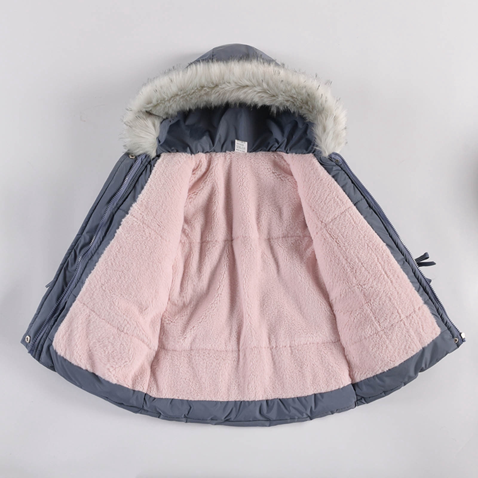 Odeerbi Toddler Baby Girls Cute Fashion Solid Color Winter Hoodie Keep Warm Cotton Clothes Thick Coat