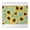White-721, variant on Tablecloth with Sunflower and Daisy Bloom Design, Square Waterproof Backed Cover for Kitchen Garden Rustic Decor