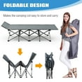 MOPHOTO Portable Folding Bed Camping Cot with Carry Bags&Pearl Mattress