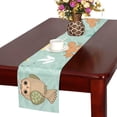 thumbnail image 3 of MKHERT Fox and Owl Table Runner for Office Kitchen Dining Room Wedding Party 16x72 inch, 3 of 4