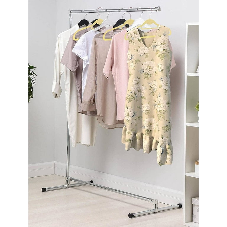 Beige Velvet Hangers 17.5 Non-Slip Clothes Hangers /w Rose Gold Chrome Hook [10 Pack]