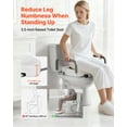 thumbnail image 2 of VEVOR Raised Toilet Seat with Arms, 300 lbs Load Capacity, 3.5-Inch Lift Height, Widened Commode Elevated Toilet Seat Riser with Padded Handles for Seniors, Elderly, Handicap, Disabled, and Adults, 2 of 9