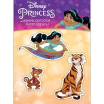 Disney Princess Jasmine Decals - Set of 3 Vinyl Stickers for Car Water Bottle Laptop Skateboard Bike Helmet Jasmine Rajah Abu