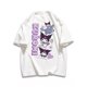 thumbnail image 1 of Sanrio Kuromi-Camiseta de manga corta para niña, camiseta de dibujos animados Kawaii Y2k, holgada, con estampado de Hip-hop, transpirable, Top informal de calle, regalos de verano, 1 of 7