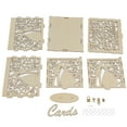 thumbnail image 1 of DIY Wooden Box, Hollow Wedding Box Easy Assembly With Lock And Keys For Donation For Party JM01777 Small, 1 of 8