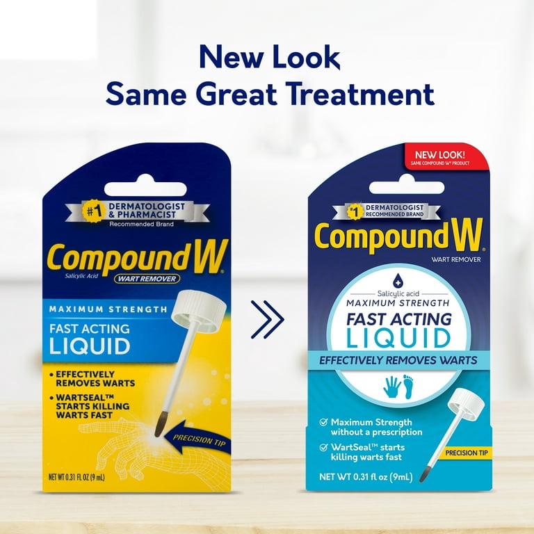 Compound W Maximum Strength Fast Acting Liquid Wart Remover, 0.31