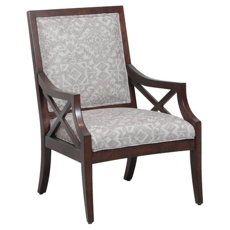 - Powell Rambler Accent Chair, Walnut
