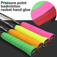 thumbnail image 3 of Badminton Racket Hand Rubber Pressure Point Sweatbandtennis Racket Handle Leatherfishing Rod Grip Strapwrap Strap blue, 3 of 6