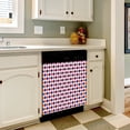 thumbnail image 3 of Orange and Blue Traditional Argyle All Over Print Dishwasher Magnet Cover Decorative Sticker for Home Cabinet Kitchen 23" x26", 3 of 5