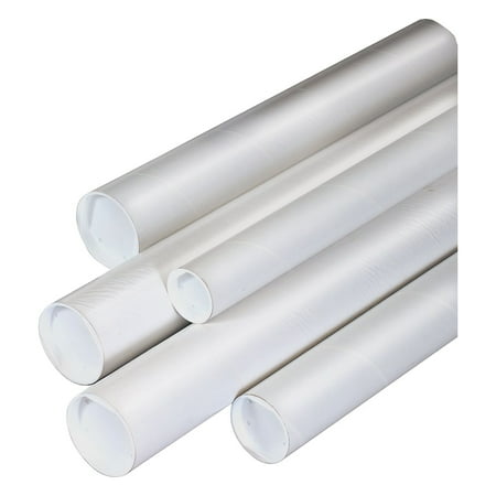 Staples 3 x 36 Mailing Tubes White (H3642) H-3642 pack of 5