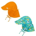 thumbnail image 1 of i play Baby and Toddler Flap Sun Protection Hat-Orange and Jungle - 2 Pack, 1 of 3