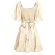 thumbnail image 2 of Vestido de cóctel sin mangas ajustado para mujer - Vestido de fiesta ajustado cruzado, largo hasta la rodilla, material de poliéster, ideal para fiestas de verano/otoño, lavado a mano, 2 of 8