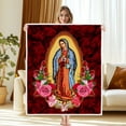 thumbnail image 4 of Virgin Mary Blanket Flannel Warm Blanket - Soft Blanket Catholic Gift for Women, Throw Blanket Suit for Bed, Sofa, Bedrooms, Travel 30"x40", 4 of 4