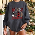 thumbnail image 3 of Tops Navideños Para Mujer Blusas de Manga Larga Moda Árbol de Navidad Estampado de Cuello Redondo Camiseta Suelta Otoño Jersey Sudaderas Sin Capucha Odeerbi  ODB192816, 3 of 5