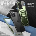 thumbnail image 3 of i-Blason Armorbox for iPhone 16 Pro 6.3" Case Camera Control Capture Button Design [Military Protection] Full-Body Rugged Protective Case Cover with Built-in Screen Protector & Kickstand, Green, 3 of 11