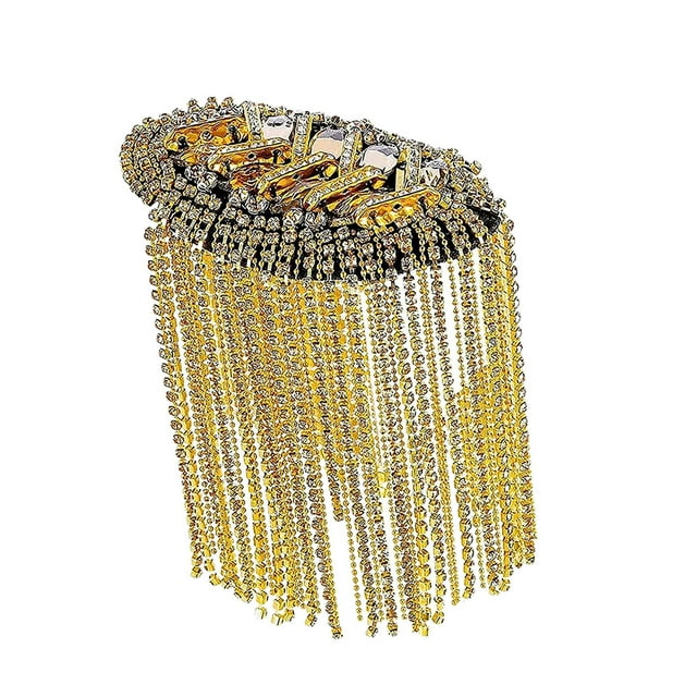 Charreteras de hombro Yuyangstore Cadena de borlas Accesorios de uniforme Broches decorativos