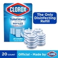 thumbnail image 3 of (6 pack) Clorox ToiletWand Toilet Cleaning Refills, Disinfecting Scrubbing Pads, 20 Count, 3 of 13