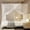 White, variant on 4 Corners Mosquito Net for Mosquiteros para Camas Bed Canopies Netting Bed Drapes Rectangular Mosquito Mesh for Camping Home Outdoor Travel