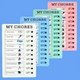 thumbnail image 2 of Reusable My Chores Checklist Daily Planner Memo Plastic Board Chore Chart Responsibility Behavior for Kid Self-discipline Card White-to do list, 2 of 6