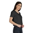 thumbnail image 3 of Inkmeso Crop Top Style Rue Régulier Col Rond pour Femmes T-Shirt en Coton, 3 of 7