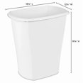 thumbnail image 2 of 2025 New Choice,Sterilite 10 Gal.Rectangular Wastebasket, Plastic, Kitchen,White, 2 of 5