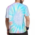 thumbnail image 4 of T-Shirt For Men Ombre Tie Dye T-Shirts Harajuku Colorful Hippy Print Summer Tee Shirt O N, 4 of 5