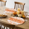 thumbnail image 5 of Fall Plants Round Braided Placemats Set of 4, Flowers Leaves Grass Natural Style Orange Heat Insulation Place Mats Washable Non-Slip Table Mats for Kitchen Dining Party, 15 Inches, 5 of 9